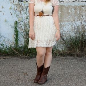 Durango real leather women's cowboy boot brown